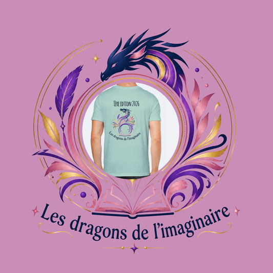 T-shirt Homme Officiel – Les Dragons de l'Imaginaire 2026