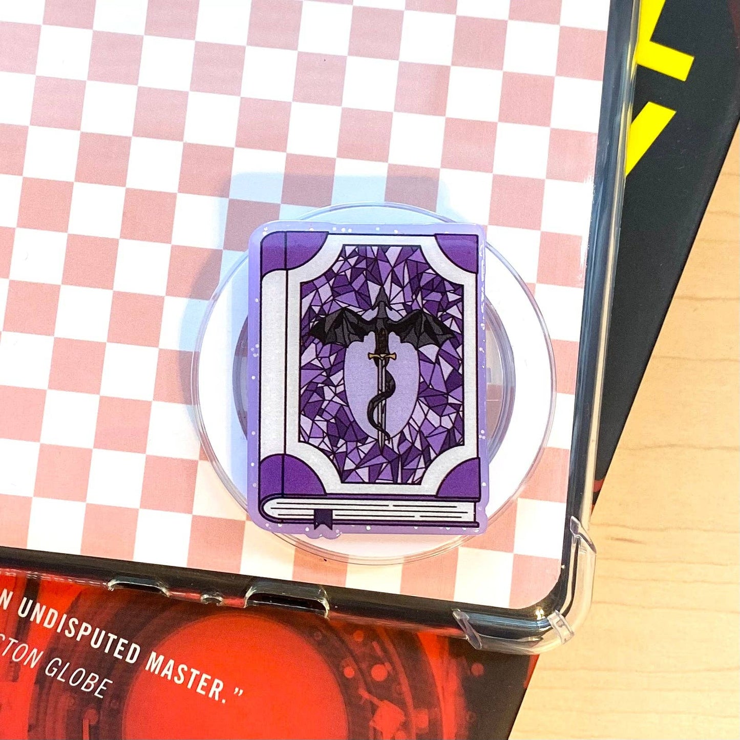 Livre électronique Dragon Pourpre, Support de téléphone pour tous les appareils - Magnétique