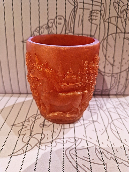 Pot à Stylo/Marque page Licorne