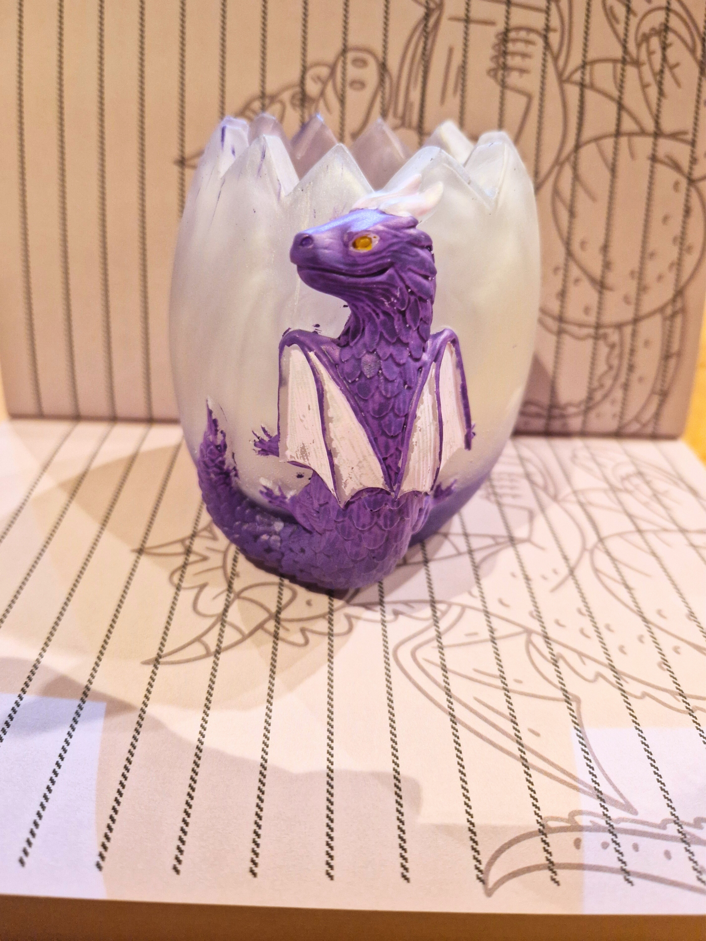 Pot à Stylo/Marque page Œuf de Dragon