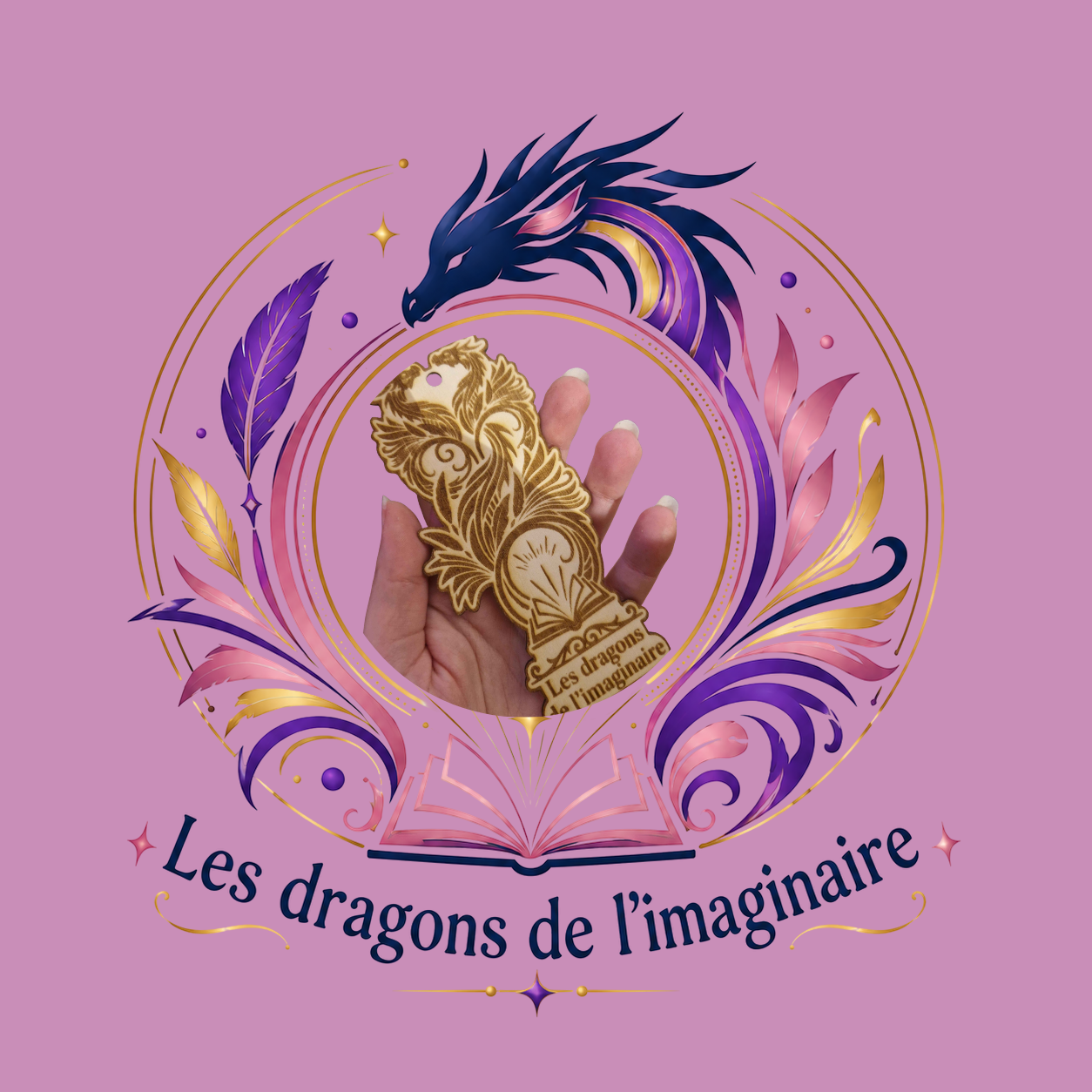 Marque-pages en bois – Collection Festival Les Dragons de l'Imaginaire
