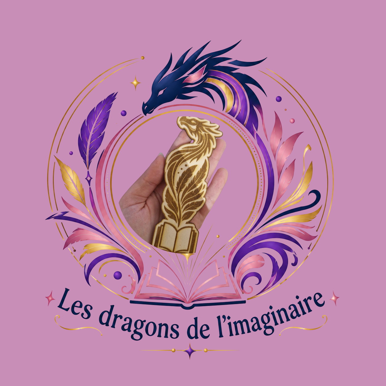 Marque-pages en bois – Collection Festival Les Dragons de l'Imaginaire