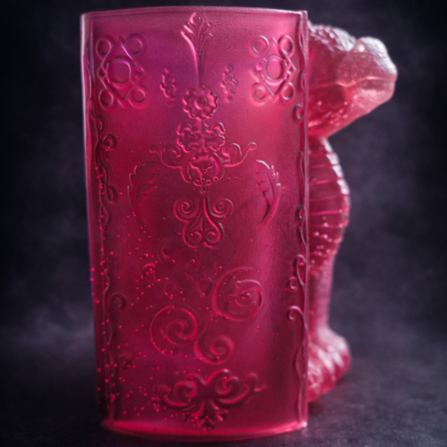 Pot à crayons / marque-page en résine – Gardien du Dragon Rose