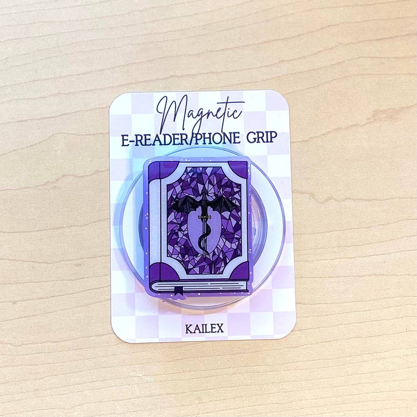 Livre électronique Dragon Pourpre, Support de téléphone pour tous les appareils - Magnétique